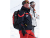 Austrian mountain guide finds skiers best ski routes 
                        thru the Alps in the Arlberg
